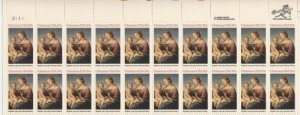 US Stamp #2063 MNH Madonna and Child Plate/ZIP Block of 20