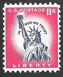 1044Ac 11 cents 1967 Statue of Liberty Stamp Mint OG NH EGRADED SUPERB 98 XXF