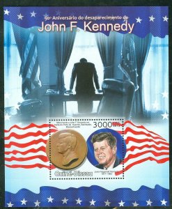 GUINEA BISSAU 2013 50th MEMORIAL  ANNIVERSARY PRESIDENT  JOHN F. KENNEDY S/S