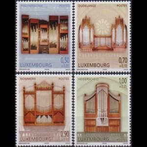 LUXEMBOURG 2009 - Scott# B466-9 Pipe Organs Set of 4 NH