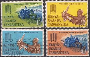 Kenya Uganda Tanganyika Freedom from Hunger SC136-139.FU