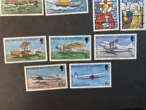 GUERNSEY # 81-94-MINT NEVER/HINGED--3 COMPLETE SETS & 1 SINGLES--1973-74