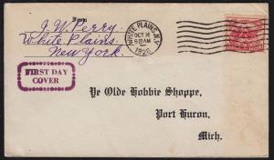 1926 Sc 629 White Plains rubber stamp cachet