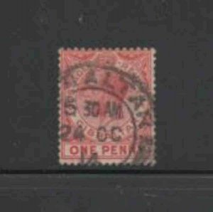 GIBRALTAR #77 1921 1p KING GEORGE V F-VF USED d