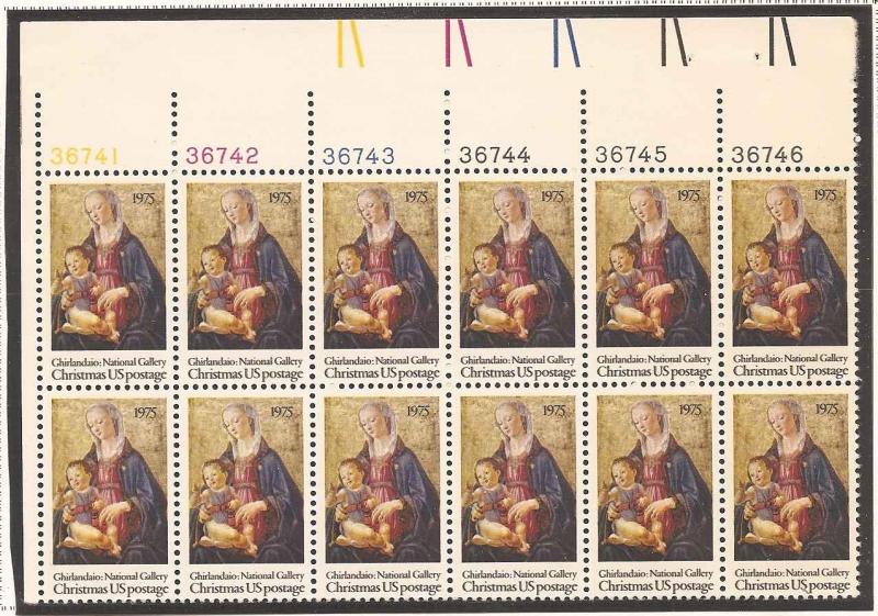 1579 MNH Plate Block of 12 UL #36741-46