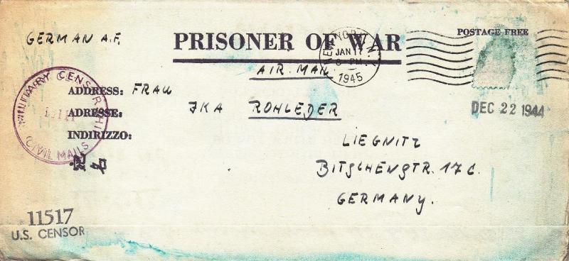 German POW Camp, Trinidad to Germany, 1945, See Remark (C1271)