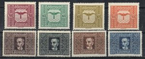 Austria Stamp C4-C11  - Hawk and Wilhelm Kress