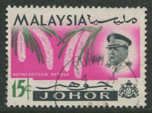 STAMP STATION PERTH Johore #174 Sultan Ismail Orchids Used 1965