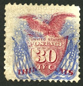 U.S. #121 UNUSED PARTIAL OG