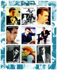 Kyrgyzstan 2000 JAMES DEAN American Actor Sheet Perforated Mint (NH)