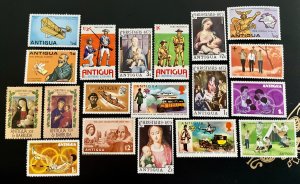 ANTIGUA: Lot of 19 ANTIGUA Stamps / MNH / Mint Never Hinged