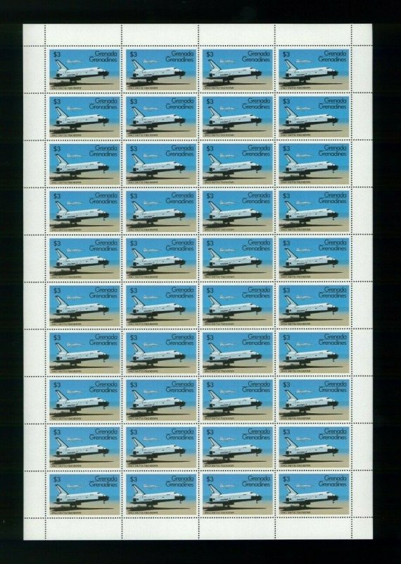 1981 Grenada Grenadines Postage Stamps #463 Space Shuttle Touchdown NASA