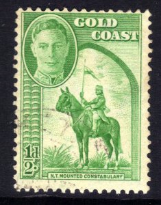 Gold Coast 1948 KGV1 1/2d Green Constabulary Used SG 135 ( L1349 )