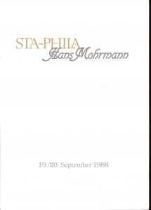 Mohrmann: Sale #   -  Sta-Phila; Hans Mohrmann, Hans Mohr...