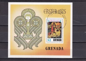 SA06a Grenada 1975 Easter First Day of Issue minisheet