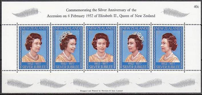 1977 New Zealand 706-710/B3 Elizabet II