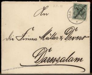 Germany 1909 East Africa MALANGALI DOA Dar-Es-Salaam 87084