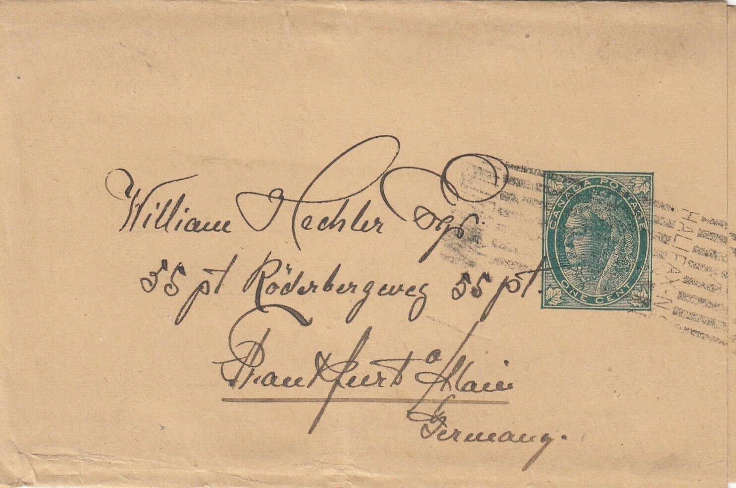 Canada - Halifax, NS 1c Victoria PB6 Postal Wrapper to Germany | Canada ...