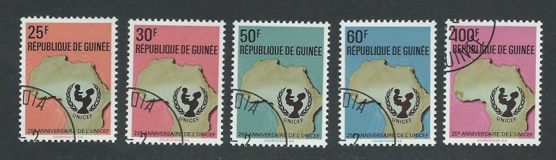 GUINEA SC# 588-92 VF U 1971