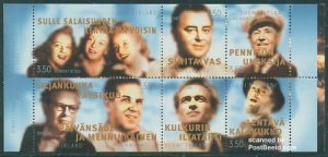 Finland 1999, Entertainers 6v in booklet, MNH