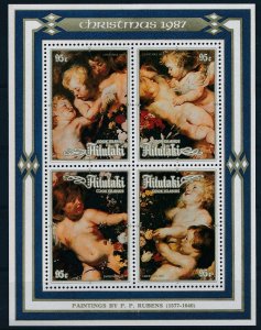 [I691] Aitutaki 1987 Rubens good sheet very fine MNH