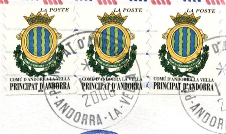 ANDORRA - AIR MAIL COVER - with 3 - #518, 2000 - ANDORRA004