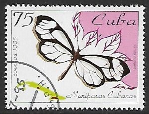 Cuba # 3648 - Butterfly : Cuban Clearwing - unused CTO.....{R5}