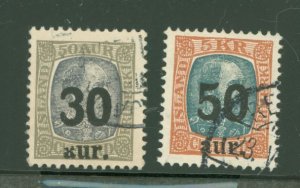 Iceland #137-138 Used Single