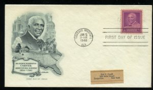 US 953 George Washington Carver ADDR Artmaster cachet FDC