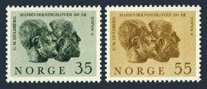 Norway 452-453, MNH. Michel 514-515. Law of Mass Action. Scientists, 1964.