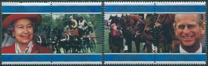 South Georgia 1997 SG270-273 Golden Wedding QEII pairs (2) MNH