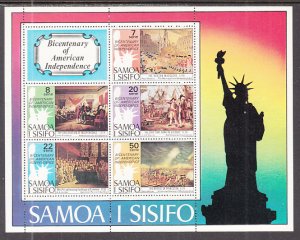 Samoa 432a US Bicentennial Souvenir Sheet MNH VF