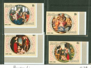 Burundi #579-582 Mint (NH) Single (Complete Set) (Art) (Paintings)