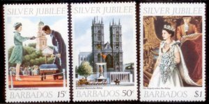 Barbados 1977 SC# 452-4 MNH-OG E35
