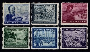 Germany 1944 Postal Employees & Hitler Culture Funds, Set [Unused]