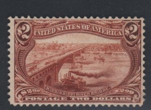 US SCOTT #293 MINT-ALMOST VF-OG-NEVER HINGED W/ PF CERT SCV $5750 (5/31/23 GP)