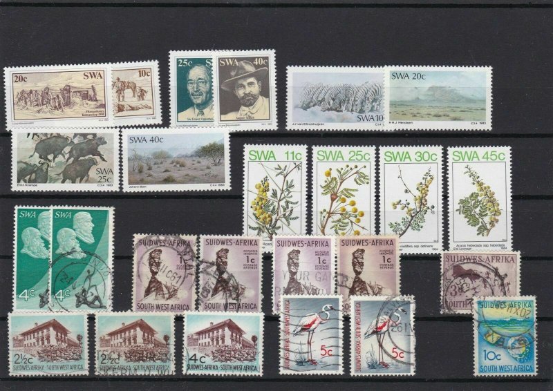 south west africa mounted mint & used stamps ref 16344