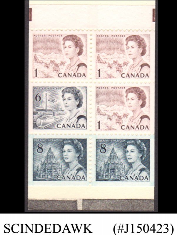 CANADA - 1971 QEII CENTENNIAL DEFINITIVES STAMP BOOKLET - MNH