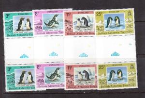 British Antarctic Territory #72 - #75 VF/NH Gutter Pair Set