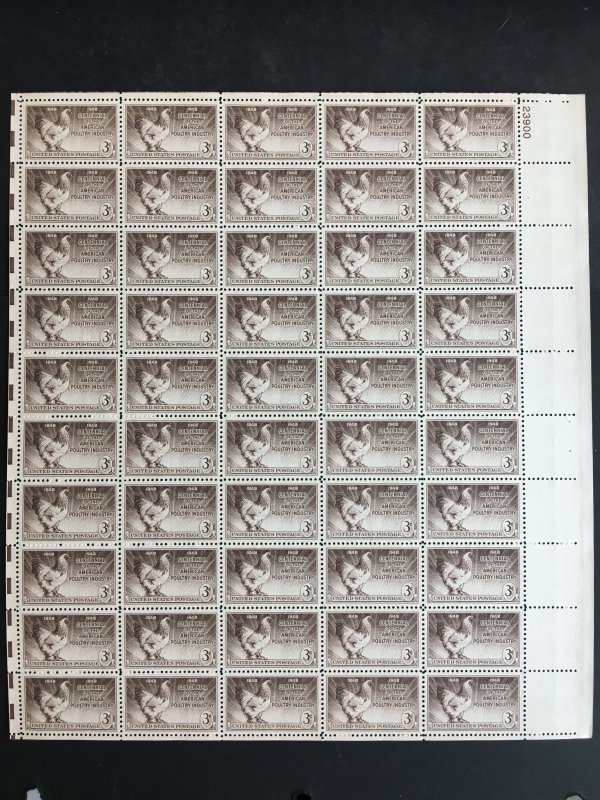 1948 sheet - Poultry Industry - Sc# 968