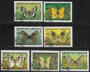 Uzbekistan #80-6 Used Set - Moths (b)