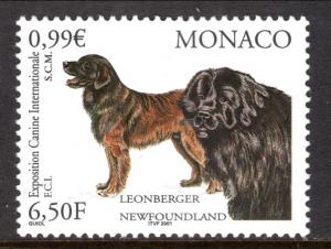 Monaco 2202 Dogs MNH VF