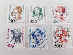 Germany , #1492,93a,94,94a,1733,35, Used/VF, Light cancels, 1986 2001,