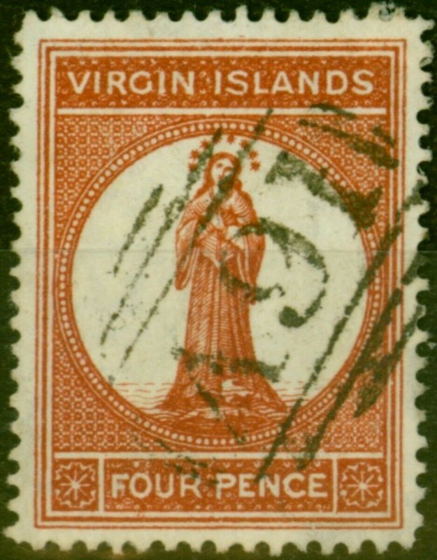 Virgin Islands 1887 4d Brown-Red SG37 Fine Used 