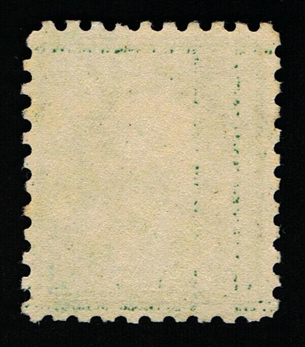 GENUINE SCOTT #424 F-VF MINT OG NH 1914 GREEN PERF-10 SL-WATERMARK  #7105