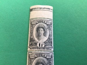 Tonga 1920 mint never hinged stamps strip A11001