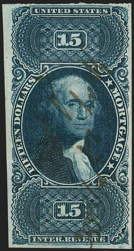 MOMEN: US STAMPS #R97a IMPERF REVENUE USED PF CERT VF LOT #71119