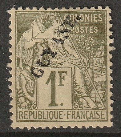 French Guiana 1892 Sc 30 MNG