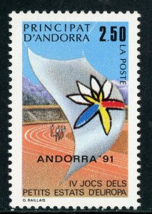 French Colony 1991 Andorra European Games Sc # 401 MNH H281 ⭐⭐