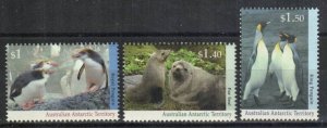 Australian Antarctic Territory Stamp L86A, L88, L89  - Penguins and seals